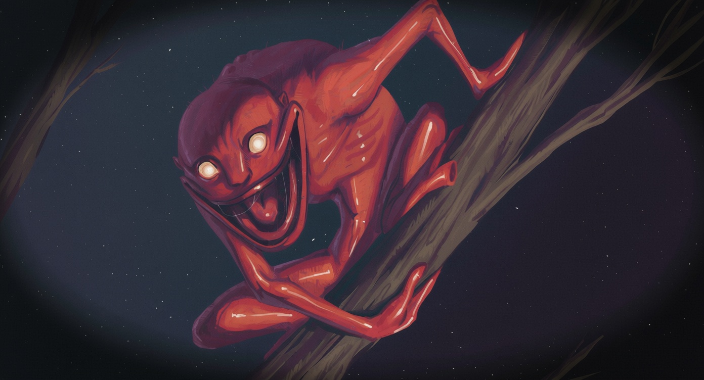 Yara-ma-yha-who is an Aboriginal folklore creature said to lurk beneath fig trees