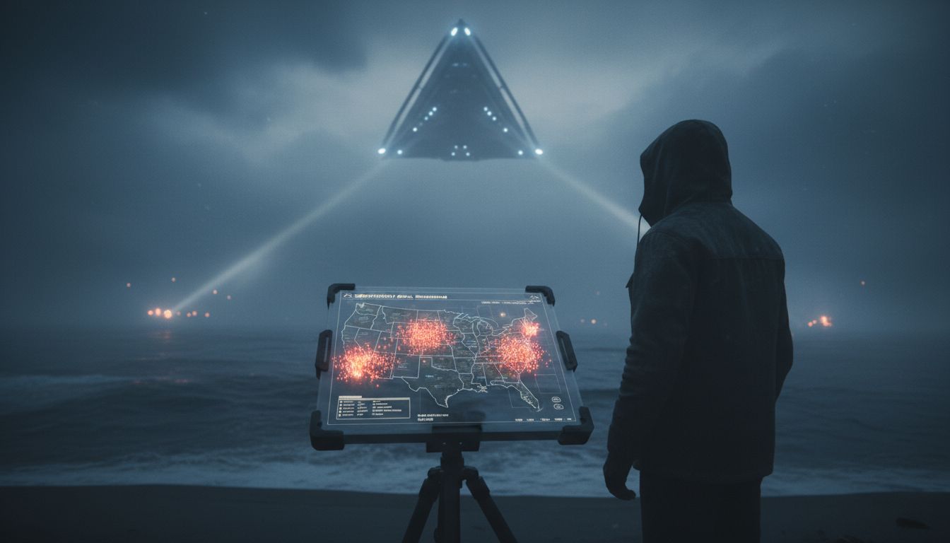 UFO tracker maps eerie clusters of unidentified objects lurking beneath US shorelines: 'We're being lied to' - Fox News
