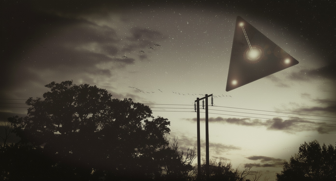 Top-secret files report metallic triangle UFO sighting over British holiday hotspot