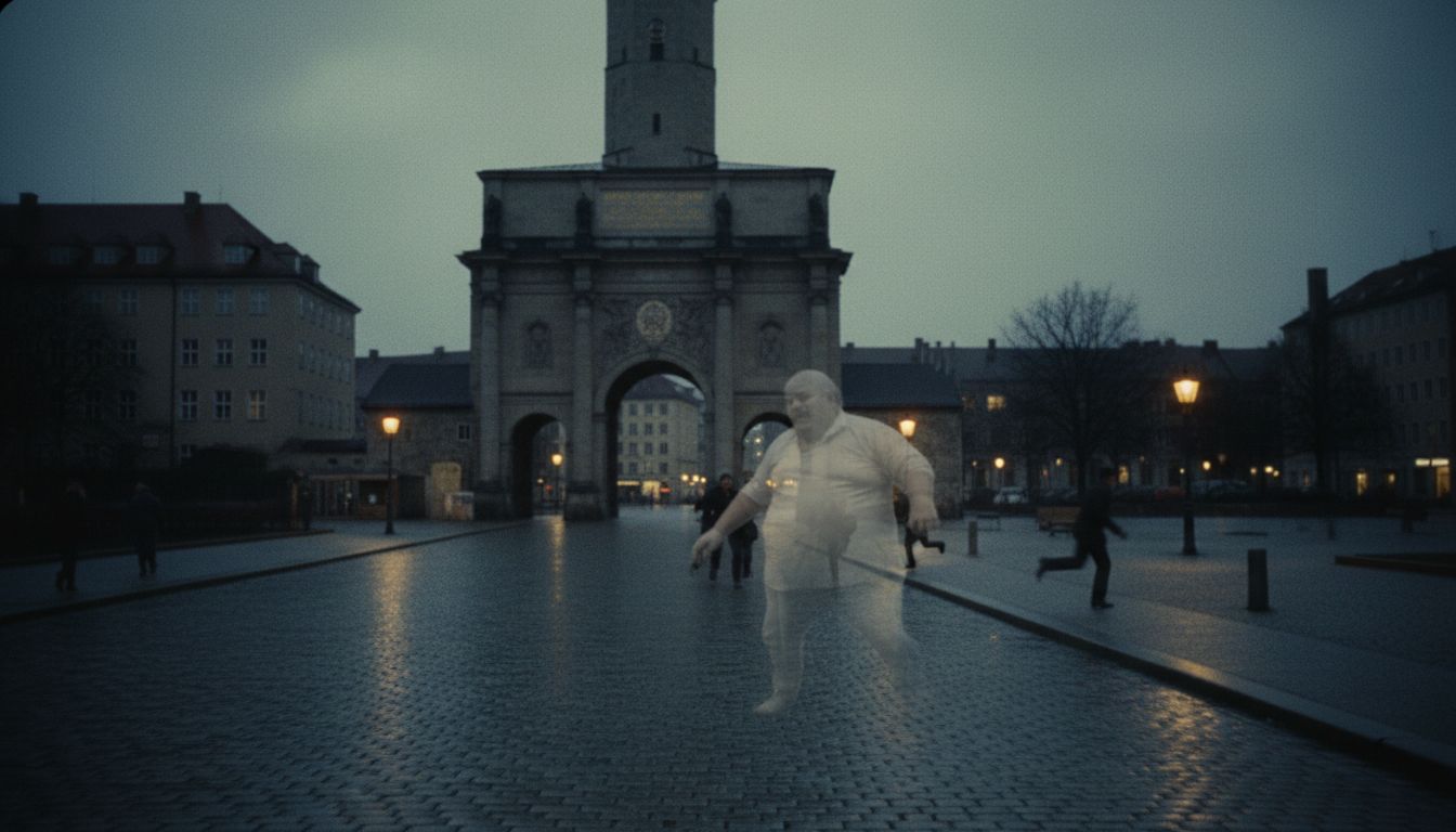 Ghostly figure reported near Maxtor Gate and Maximilianplatz in Munich