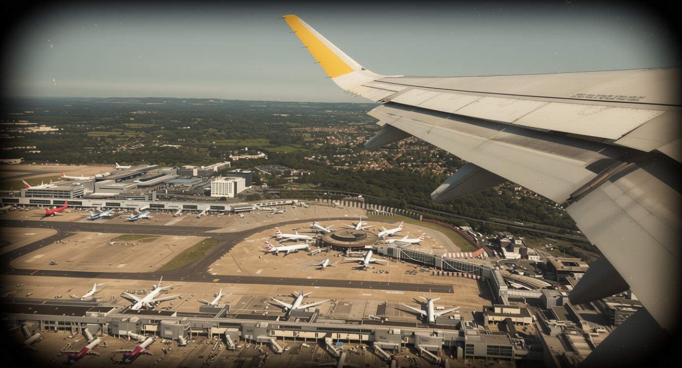 Mystery disc seen whizzing past passenger jet during Gatwick landing