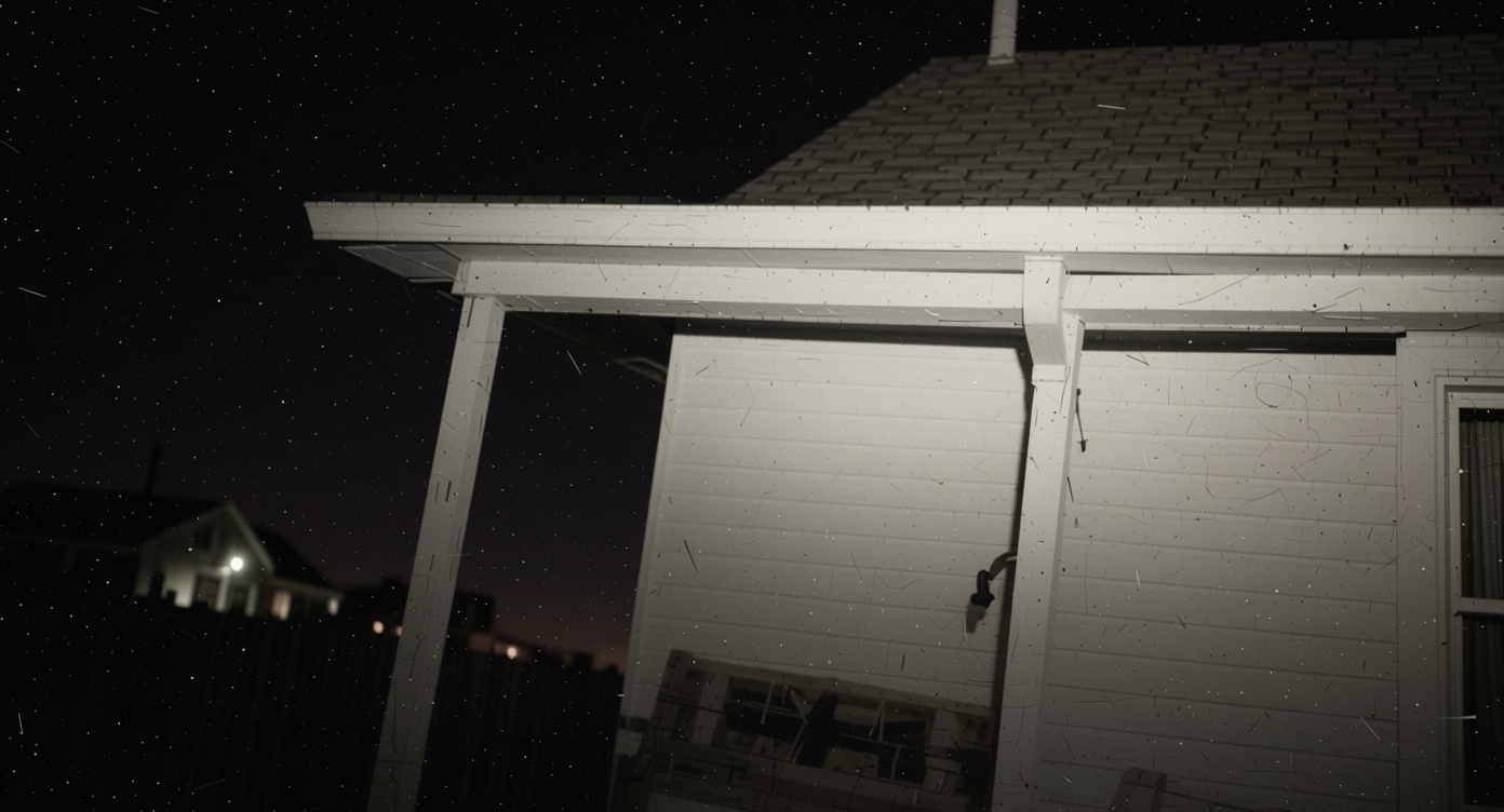 Video shows a reported humanoid figure crawling on a roof