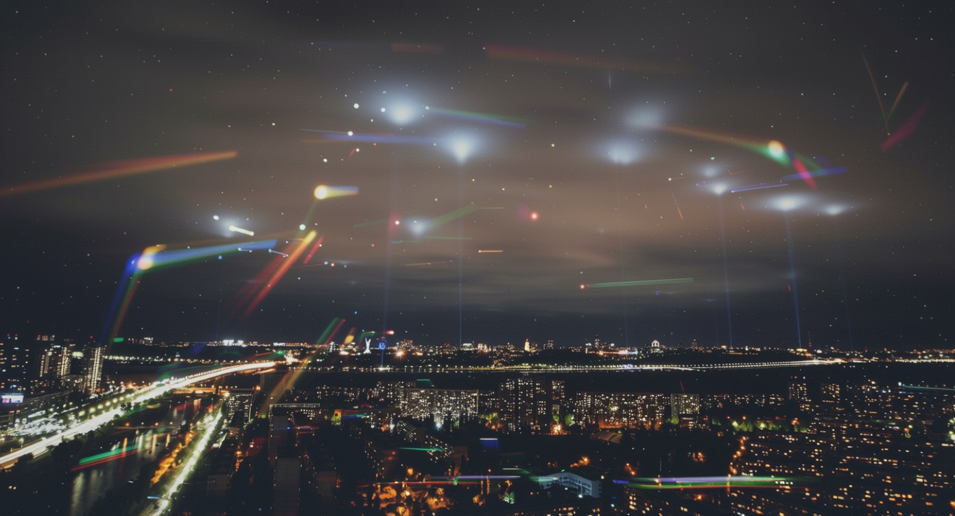 Rising features footage of a reported UAP over a city