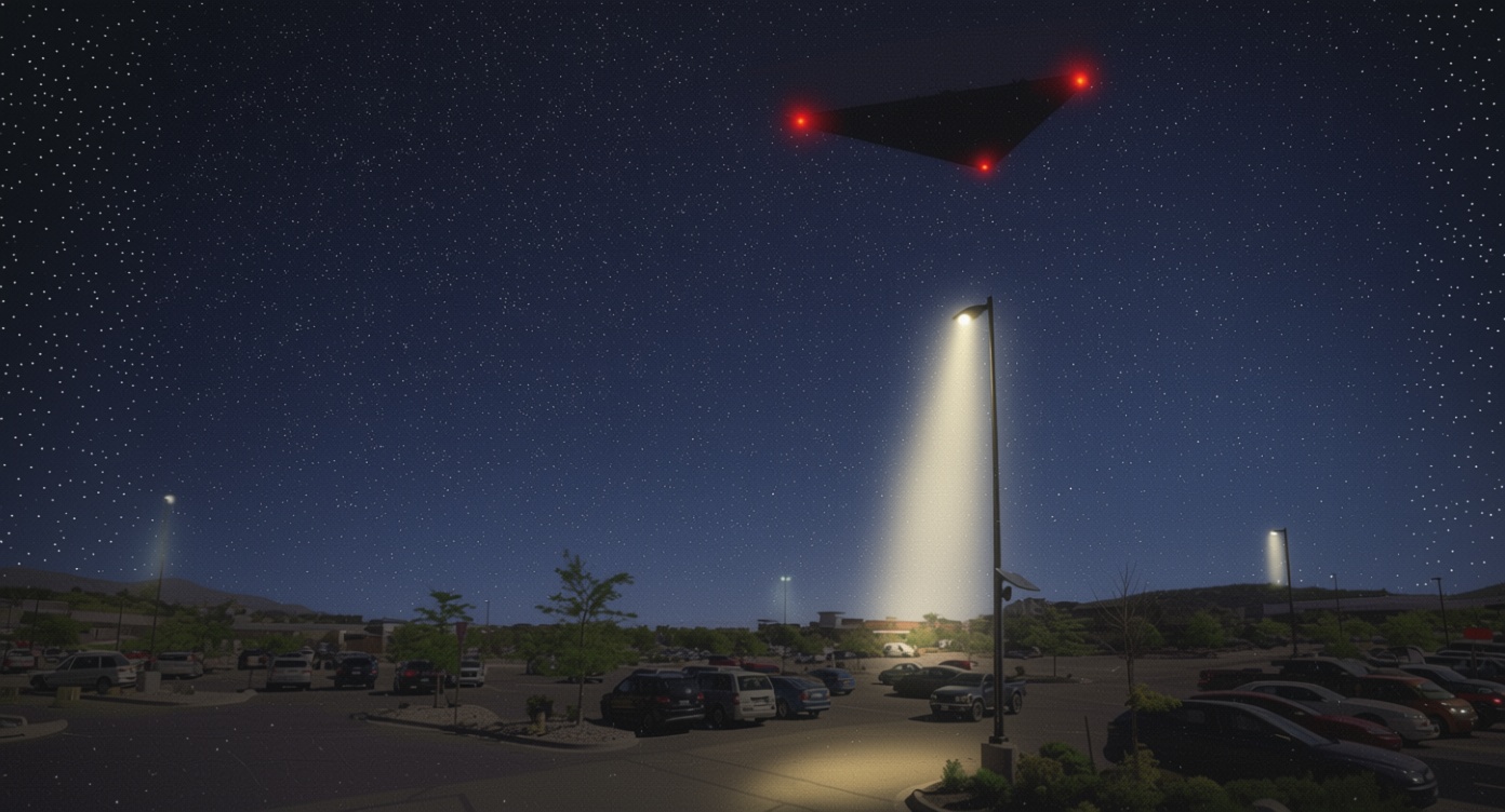 Sources say video shows 100-foot triangular UFO over Colorado military base