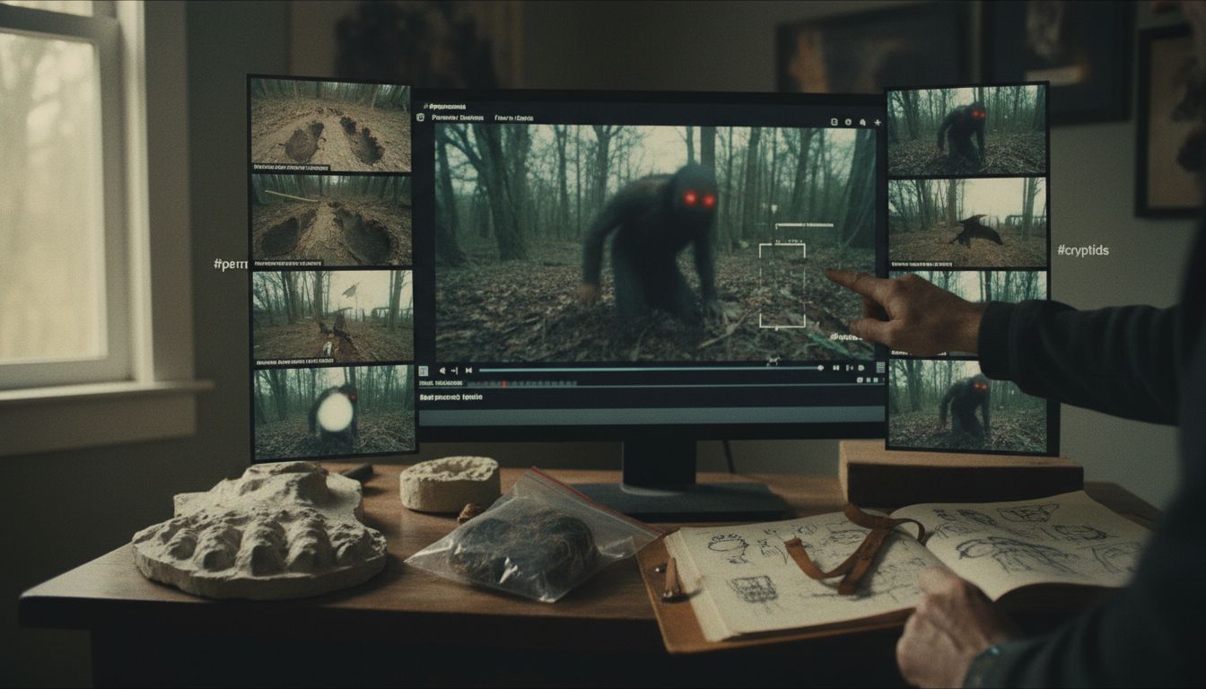 Raw footage of cryptid sightings and evidence