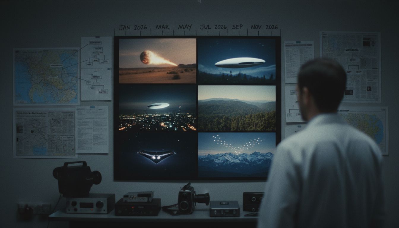 Video highlights alleged UFO sightings filmed in 2026