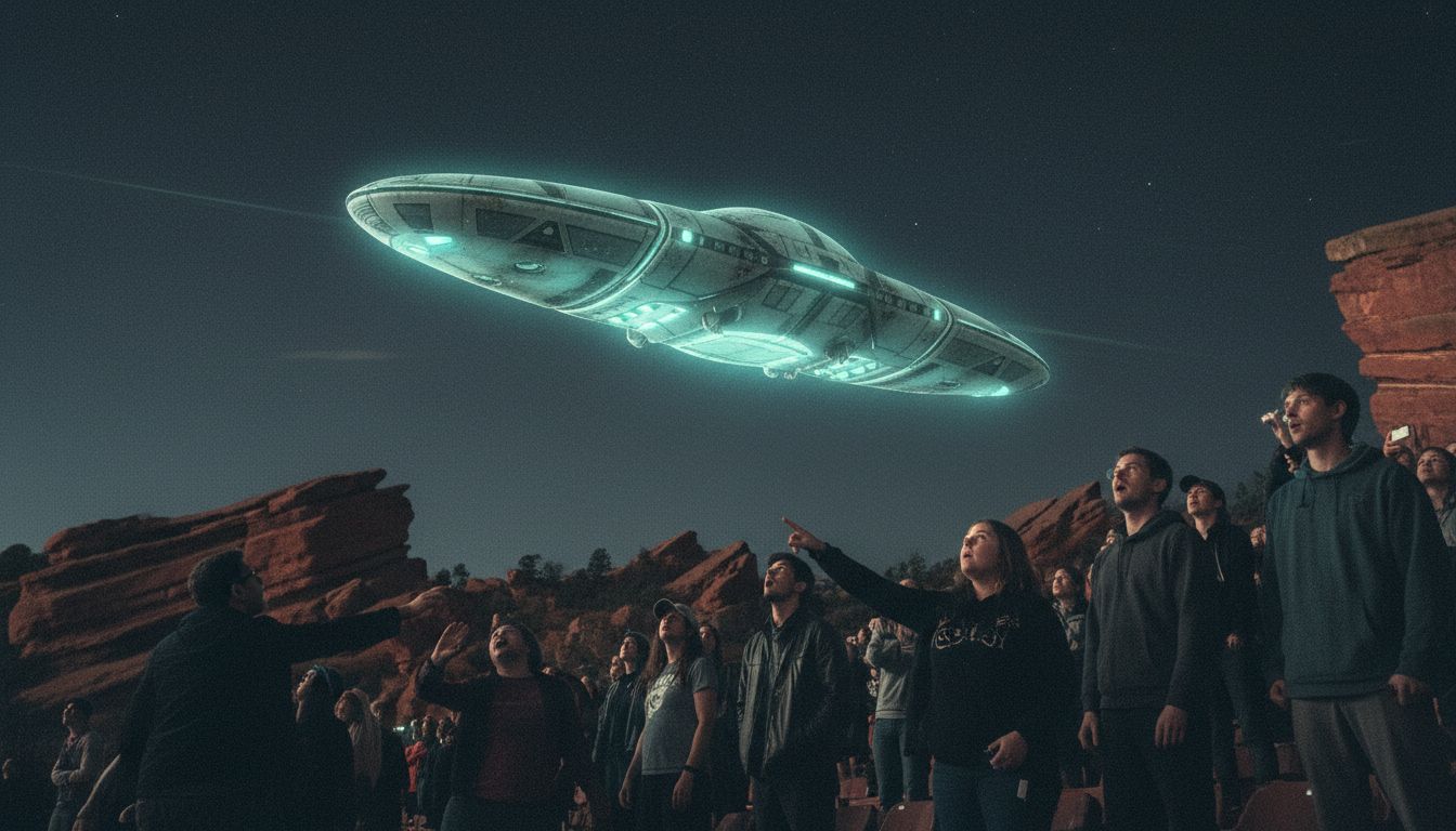 Dozens reported UFO-like object over Red Rocks Amphitheatre