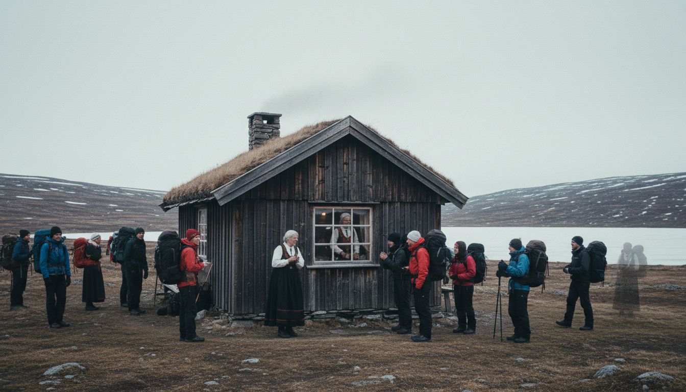 Visitors report a lingering presence at the Krækkja DNT cabin