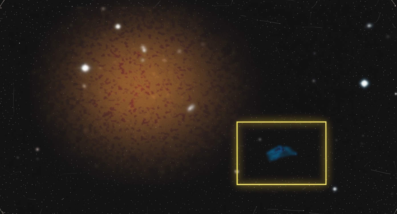Giant blue object spotted near supernovas