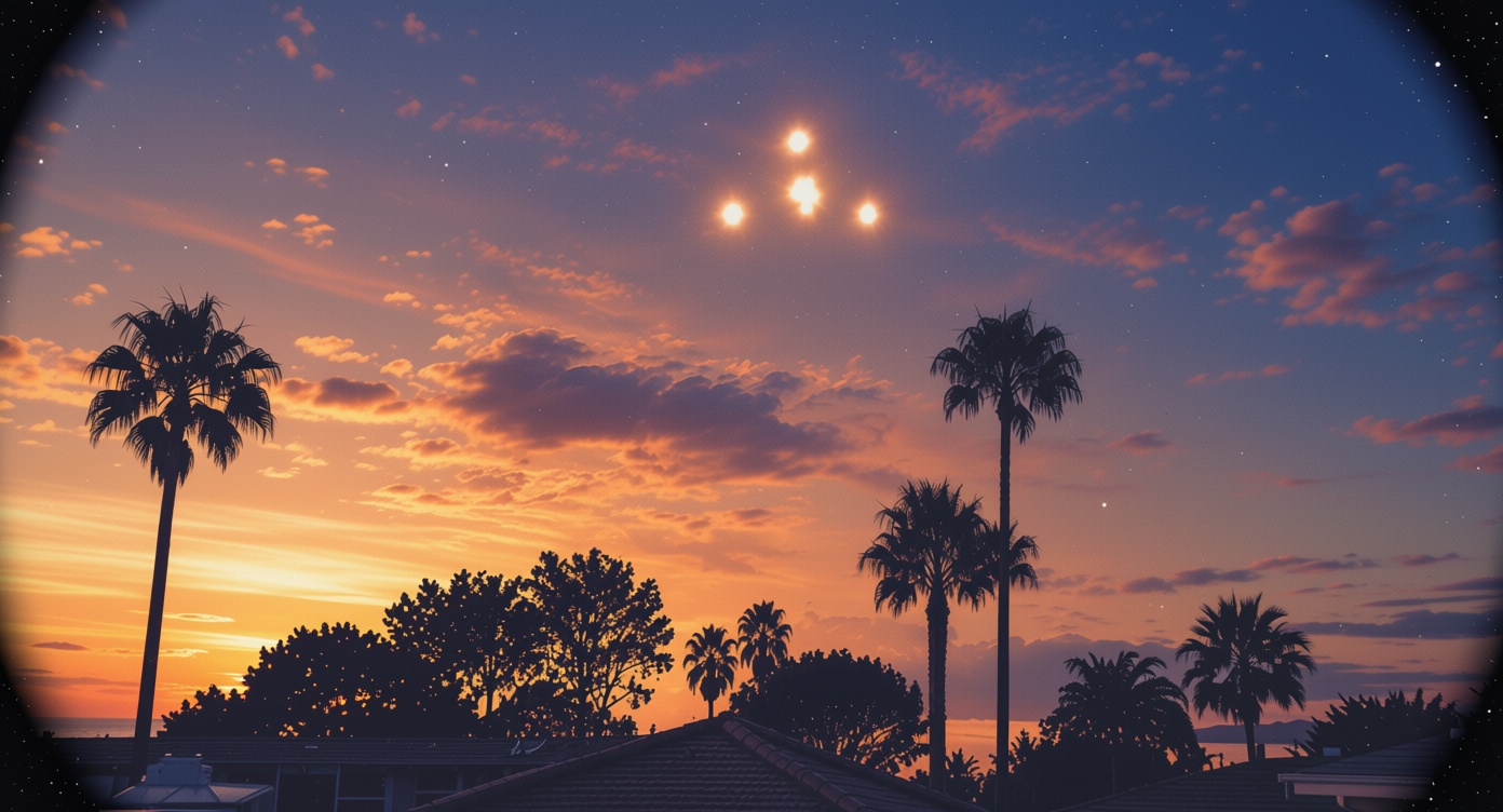 Video shows reported pyramid-shaped object over Newport Beach