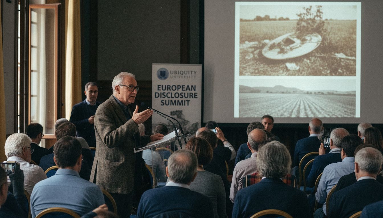 Roberto Pinotti discusses claims of a 1933 UFO crash retrieval in Italy