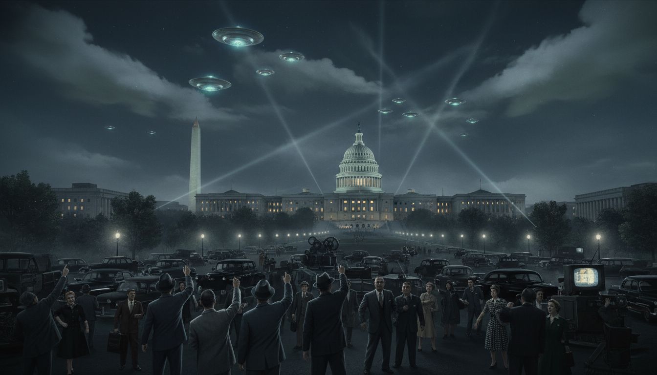 Multitudes of UFOs over Washington, DC in 1952