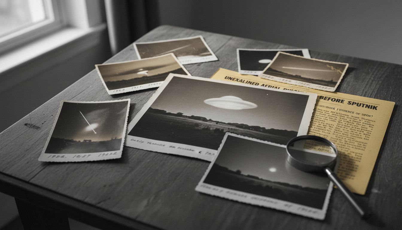 Article questions whether pre-Sputnik photographs show UFOs
