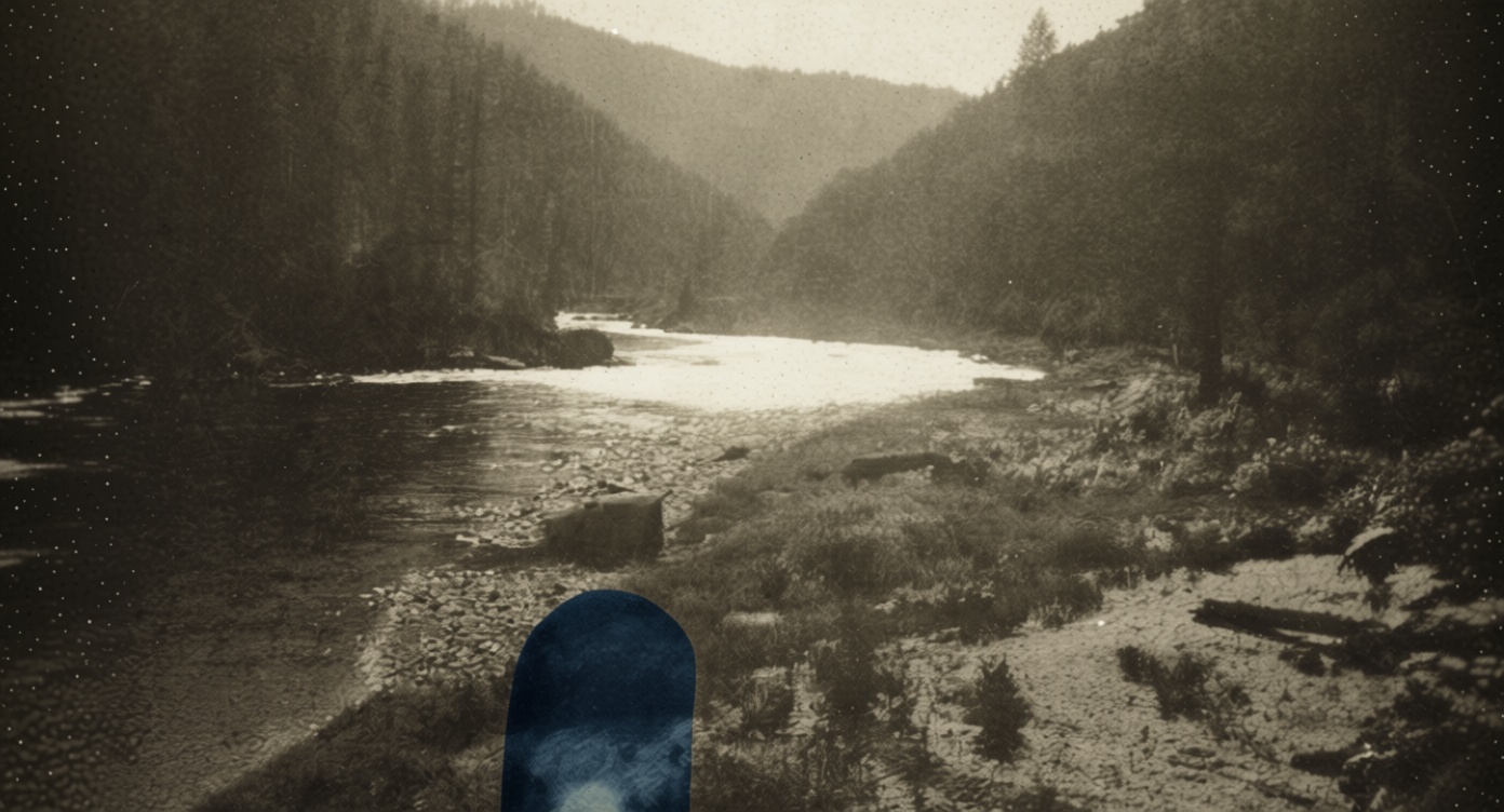 Orval Wyman’s “Bell-Jar and Gargoyles” Photograph — Clearwater River, Idaho — September 1973