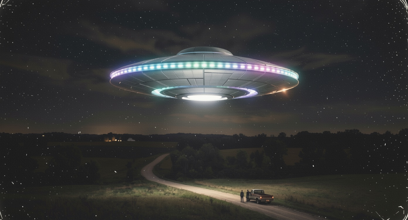 Paranormal podcast host reports filming unidentified object with unusual lights