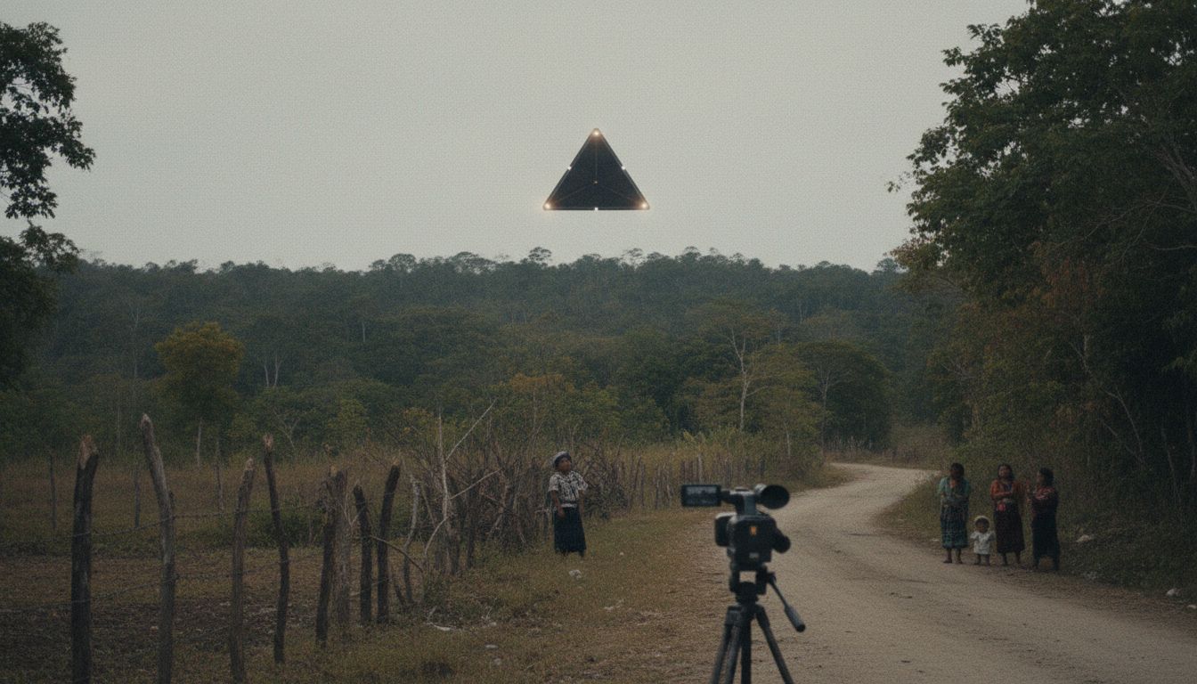 January 2022 Guatemala video is described as showing a triangular UFO