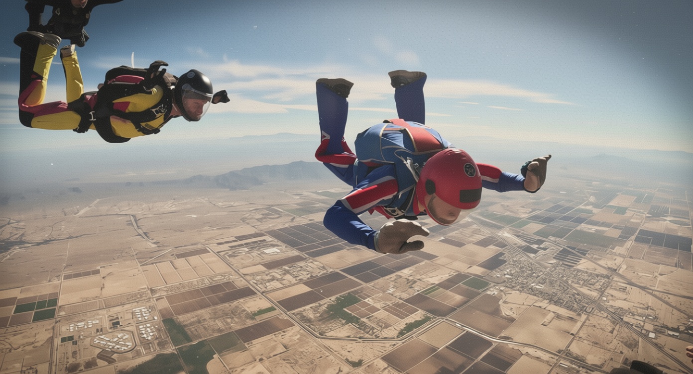 Reddit video shows apparent hovering object as skydivers pass nearby