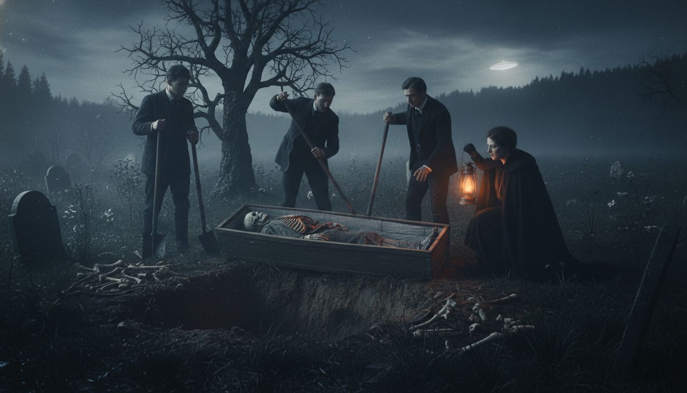 The Legend of the Vampire Nancy Young Rising from her Grave 