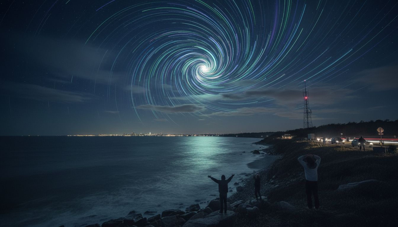 Tuesday night brought a swirling light show visible across the East Coast - New Jersey 101.5