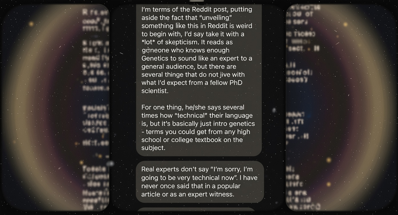 The EBO scientist post, biological criticisms, and later retellings