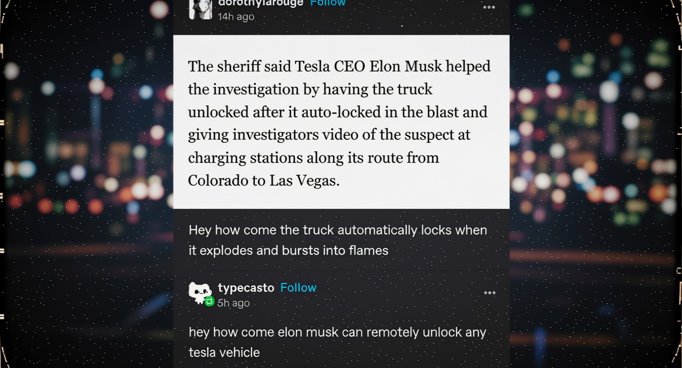 Reddit post makes unconfirmed claims about a Tesla device and recovered UFOs