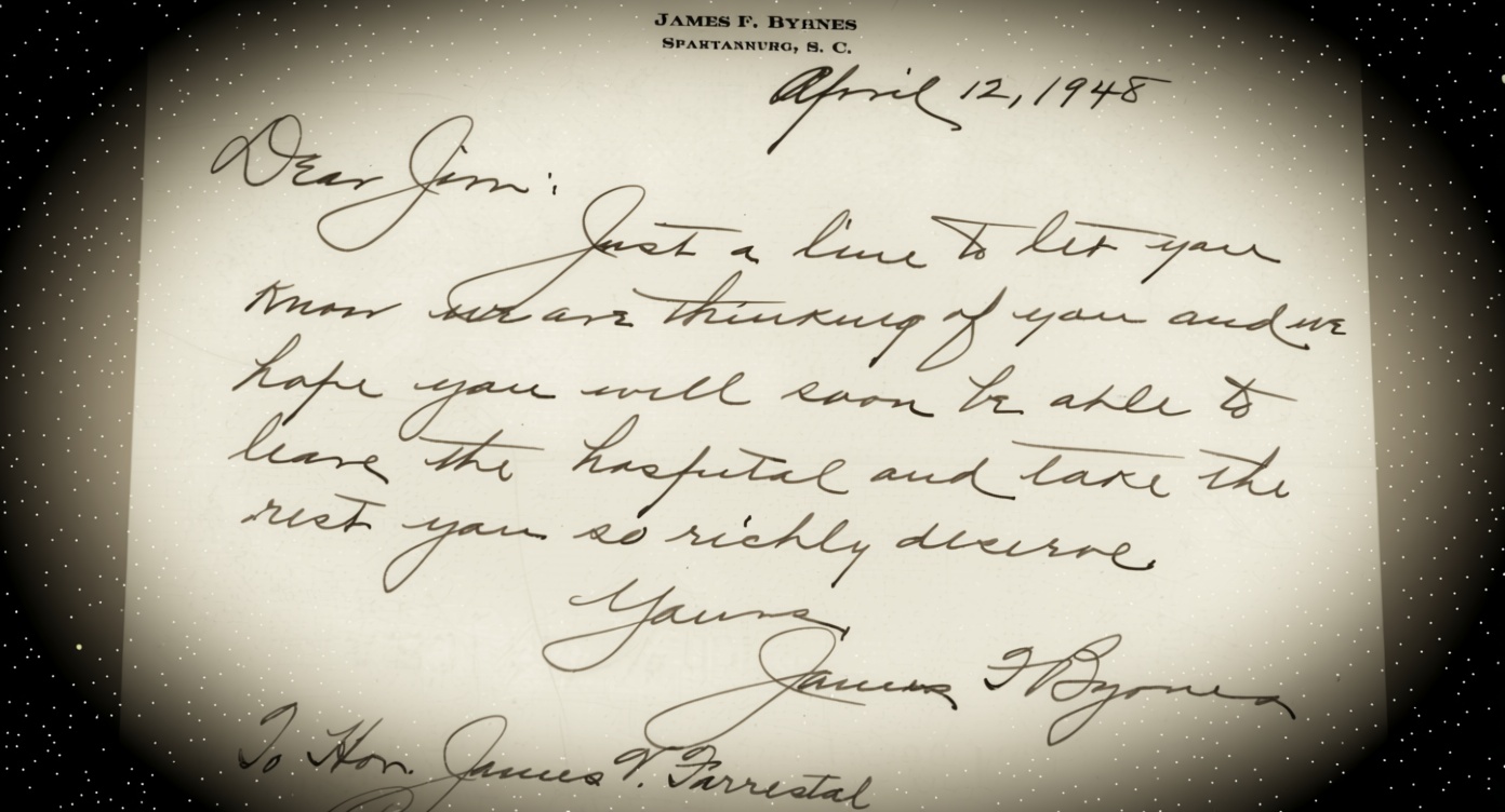 Post claims James Forrestal was hospitalized at Bethesda in April 1948