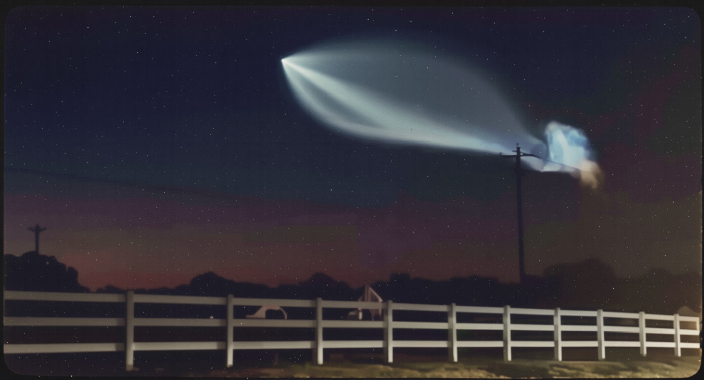 'Jellyfish' effect lights up US sky after SpaceX launch