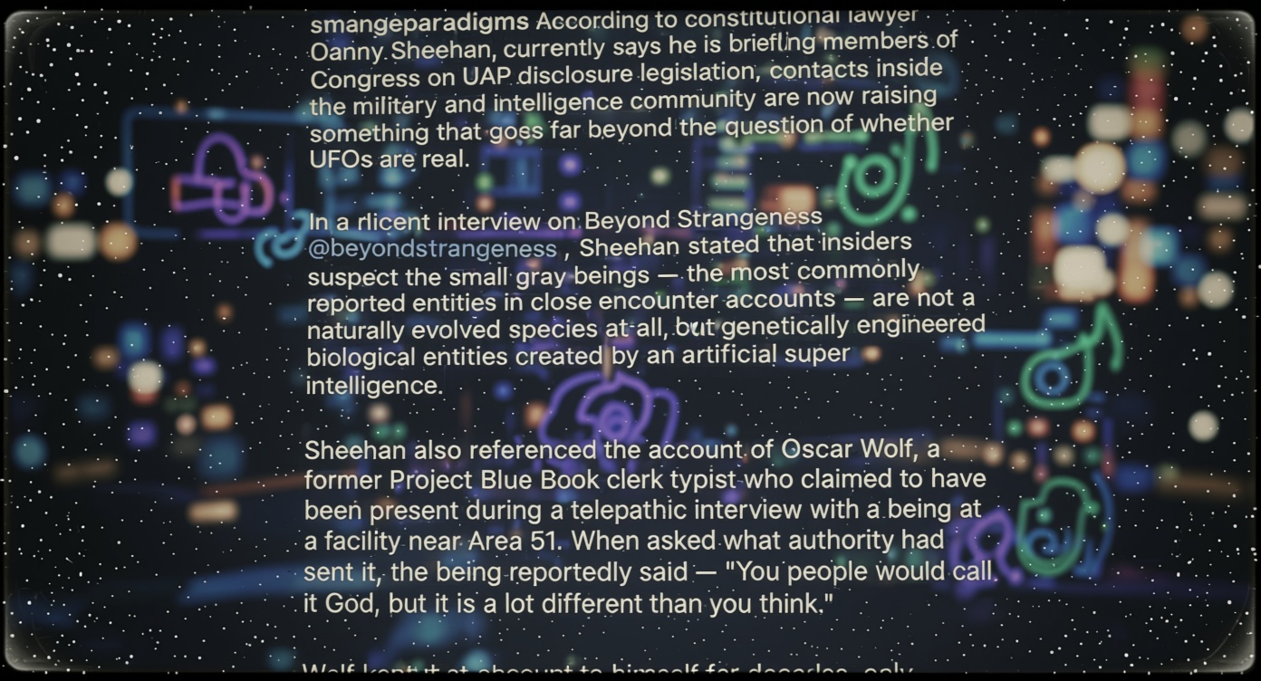 Reddit post speculates whether aliens sacrificed freedom to survive
