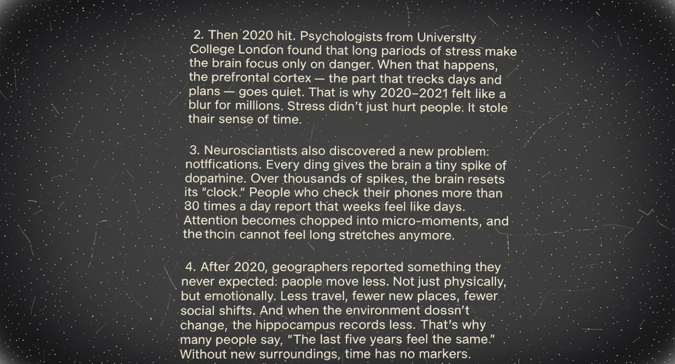 Reddit post discusses the feeling that things are speeding up