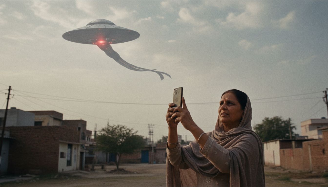 Punjab woman films unidentified object hovering in sky for nearly two hours