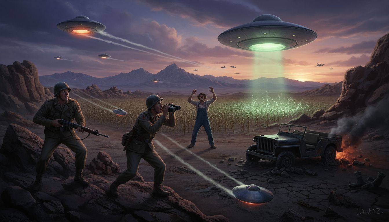 Mini UFO Waves and Strange Encounters Post-WWII