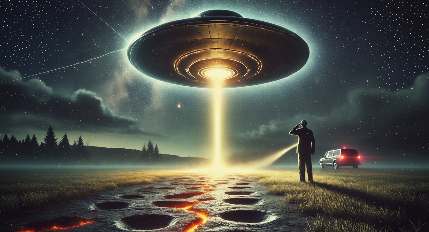 Ten alleged UFO encounters classified as close encounters of the second kind