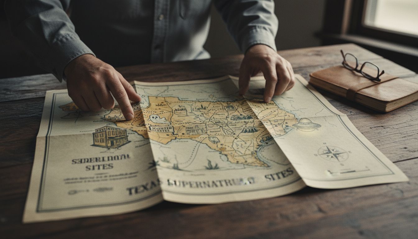 TxDOT’s spooky map features haunted hotels and reported UFO sightings