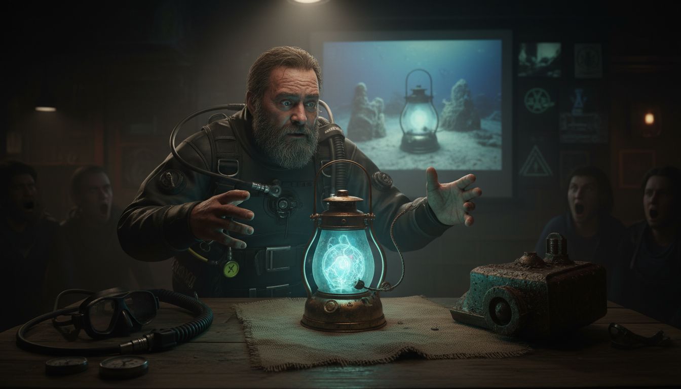 Diving for UFOs: Scuba diver who found ‘alien’ lantern shares story - Scranton Times-Tribune