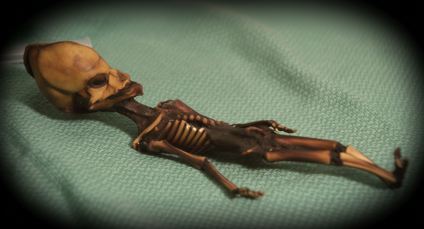 Photograph titled ‘Humanoide de Atacama’ reportedly taken in Chile in 2016