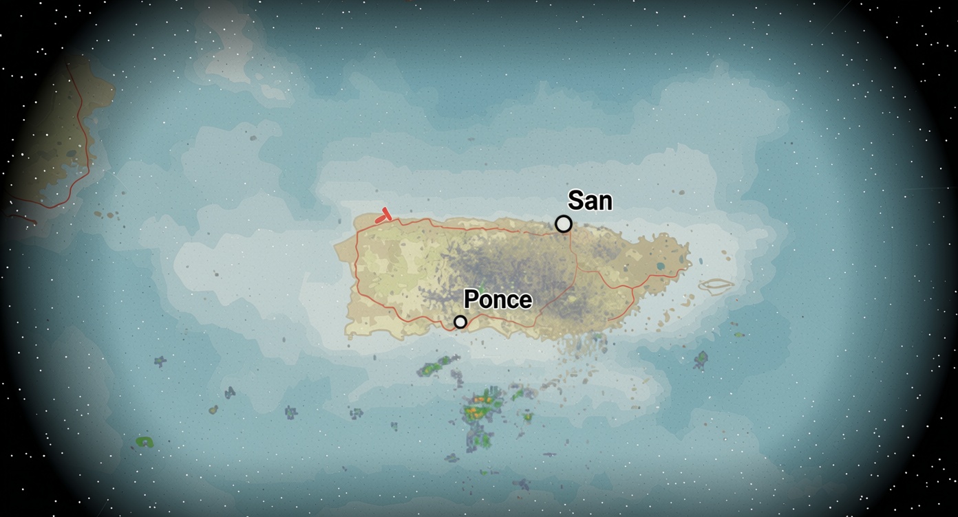 Reddit user asks about unusual lights offshore near Aguadilla and Isabela