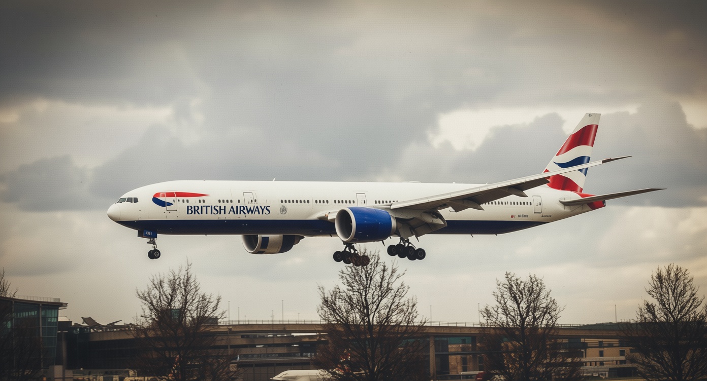 Reported near miss involving British Airways flight and unidentified object at 5,800 feet