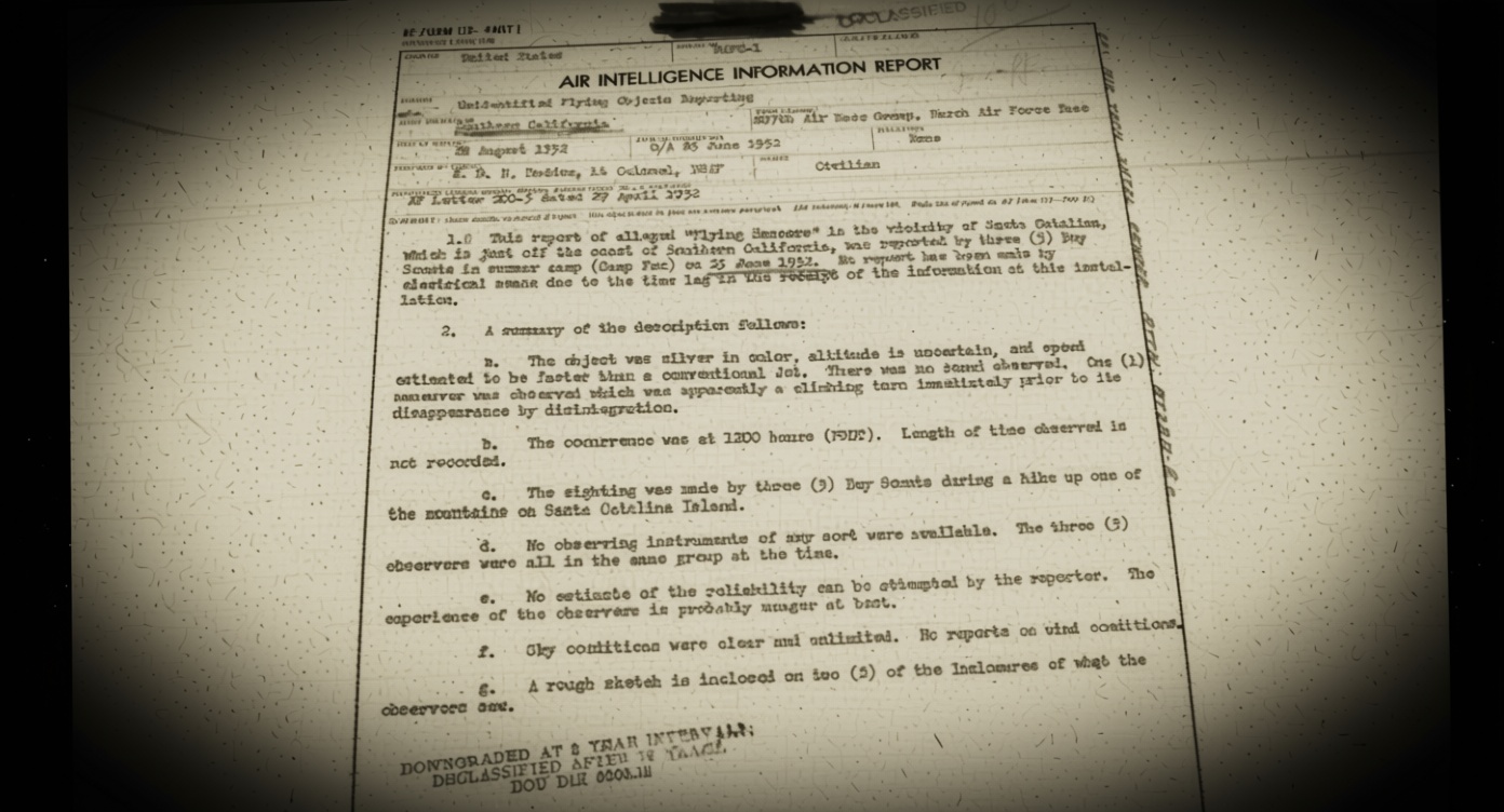 Declassified documents suggest Catalina Island was a hotspot for UFO sightings