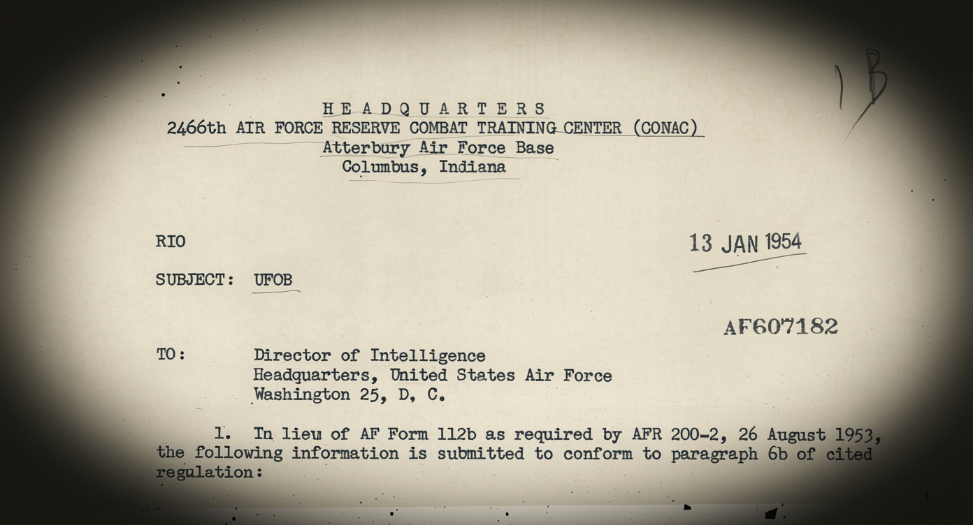 Declassified USAF Report Documents Indiana Chemist’s UFO Encounter In 1953