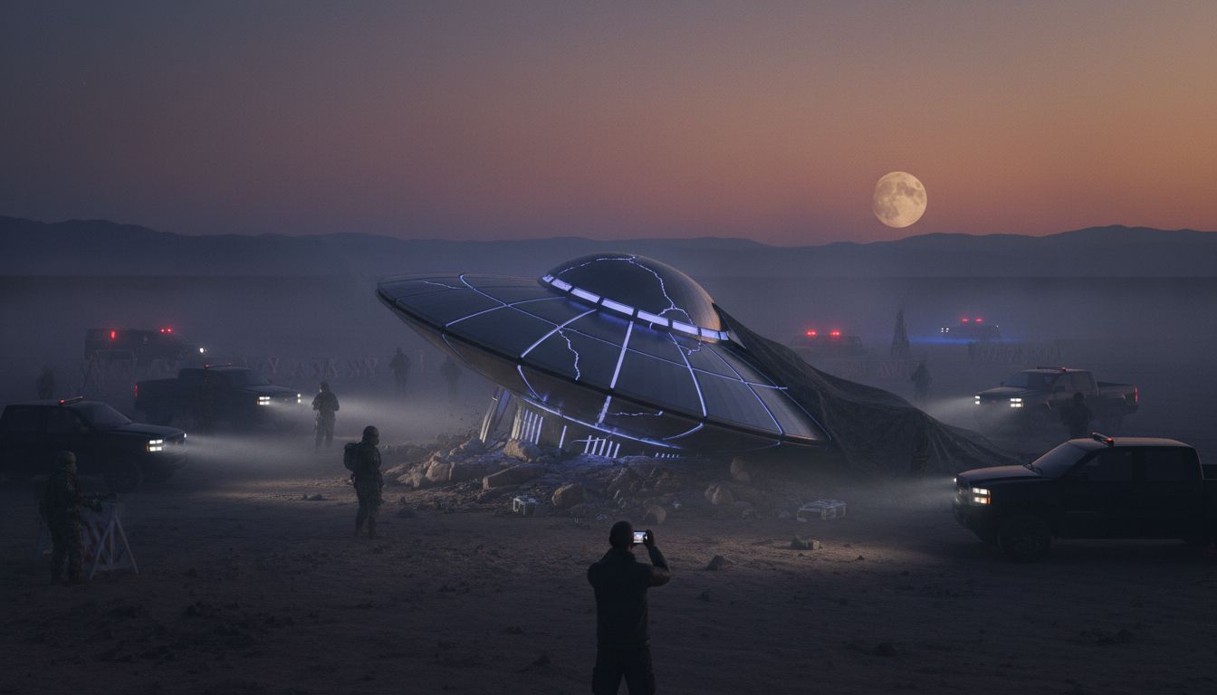 Unknown Object Crash Near Area 51 Fuels Cover-Up Claims