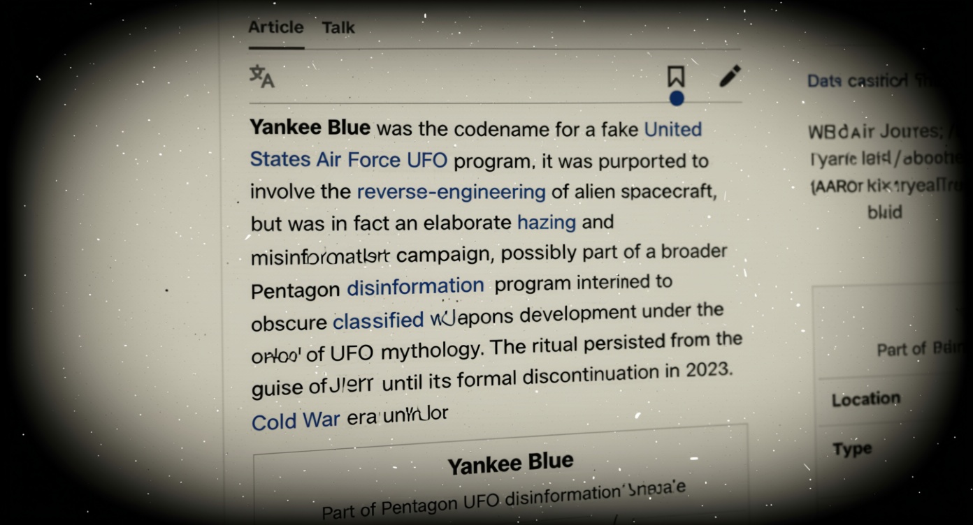Yankee Blue: Did I miss something?
