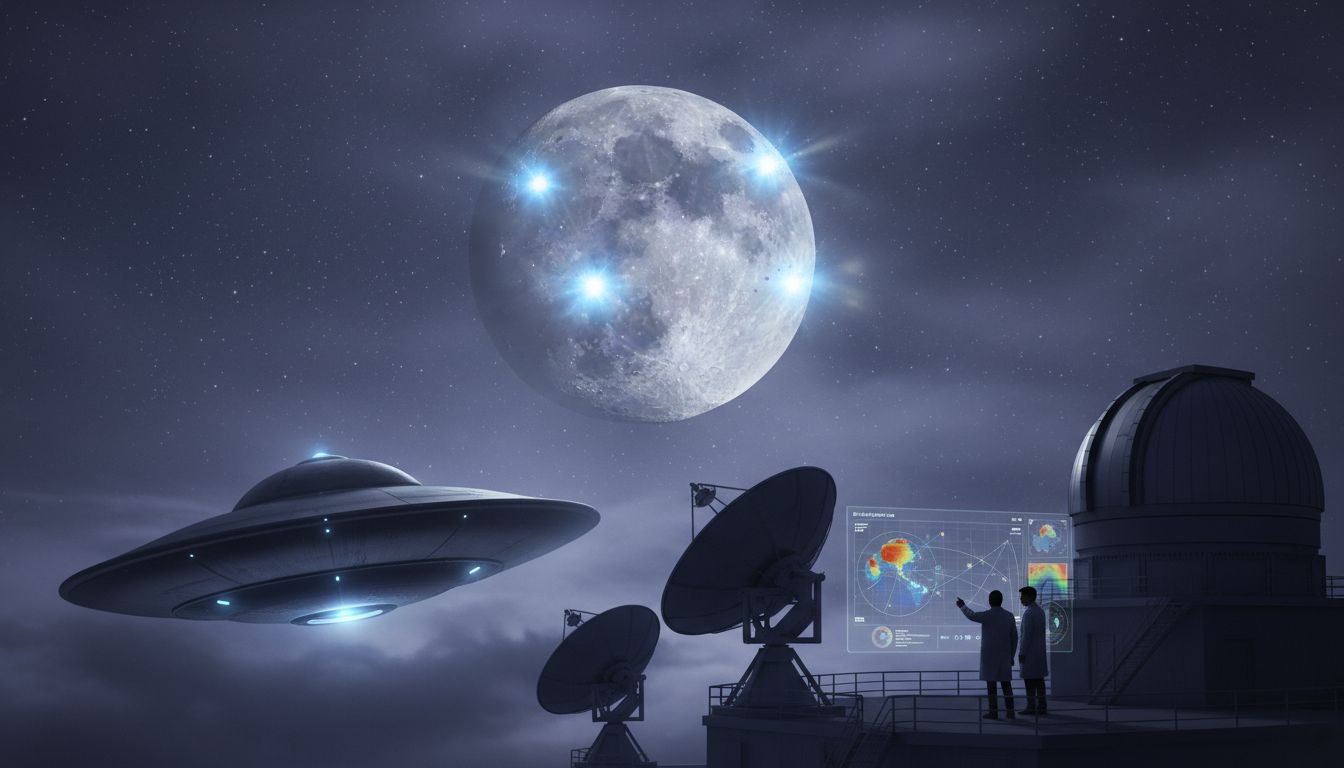 Mysterious flashes on the moon spark speculation about unknown visitors - Daily Mail