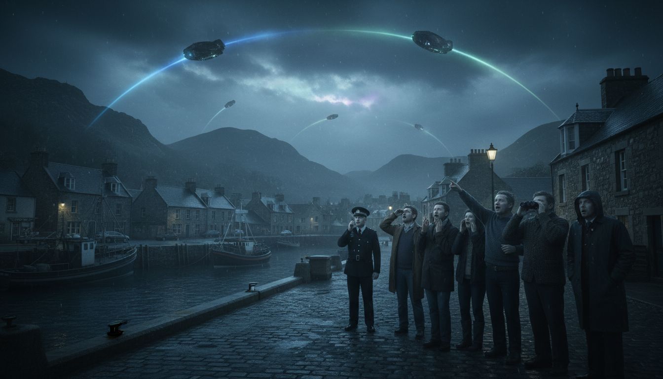 'Mind-boggling' UFOs spotted over Scots town - Daily Record