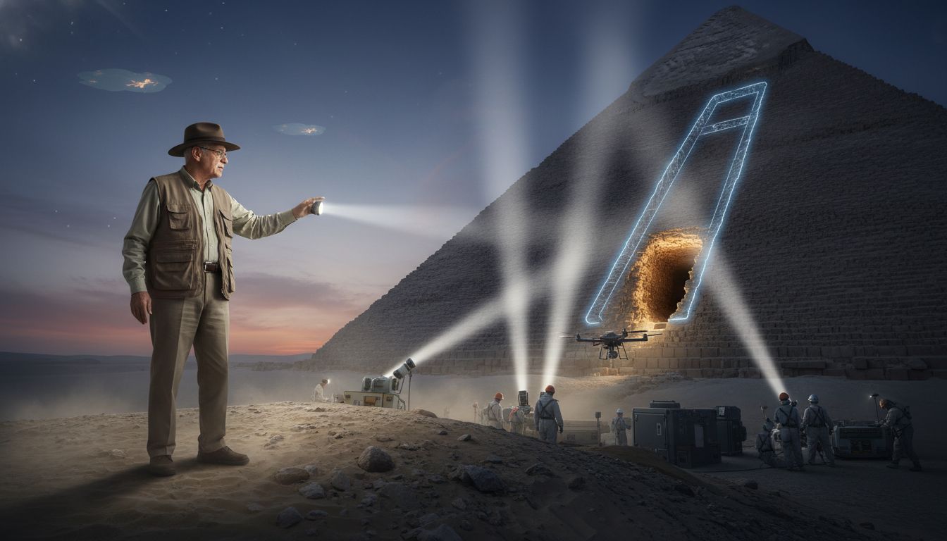 Hidden Inside the Great Pyramid of Giza, A Tantalizing Discovery May Soon “Write A New Chapter in the History of the Pharaohs" T...