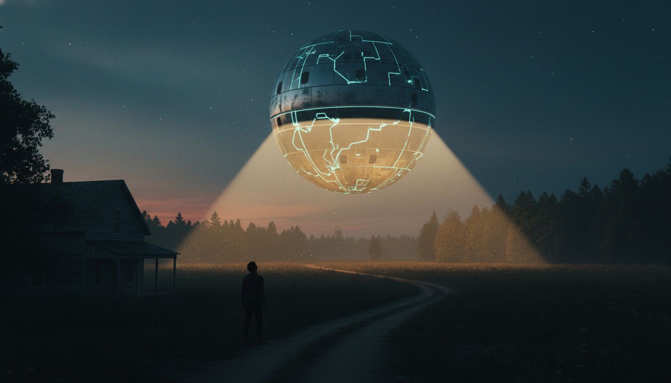 BLACK SPHERE OVER THE RIDGE: A Terrifying Late-Night Encounter