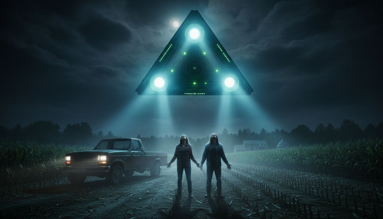 MICHIGAN TRIANGULAR UFO ENCOUNTER Froze Time, Silenced a Car, and Marked a Witness Forever