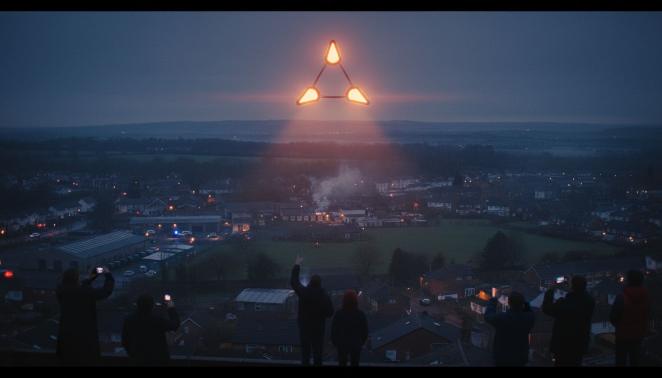 Sighting of mysterious UFO dubbed 'The Dudley Dorito' reported over West Midlands for first time since 2023 - Express & Star