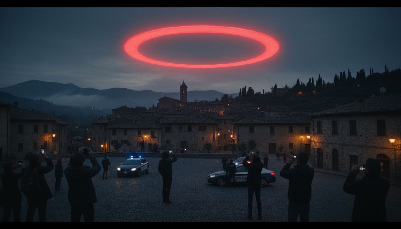 Bizarre, UFO-like halo of red light appears over small Italian town — for the second time in 3 years - Yahoo