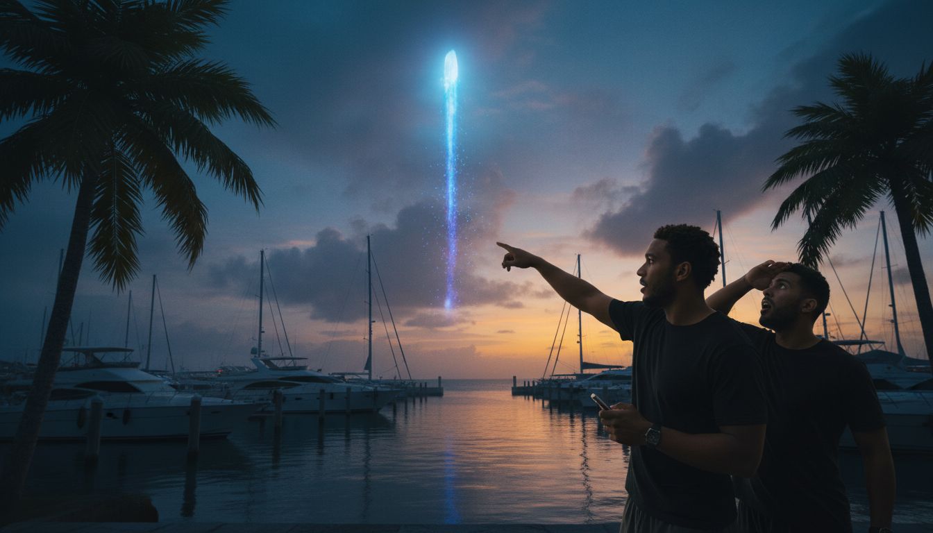 Logan Paul claims his teammate saw a possible UAP shoot straight up into the sky above the marina in Puerto Rico - primetimer.com