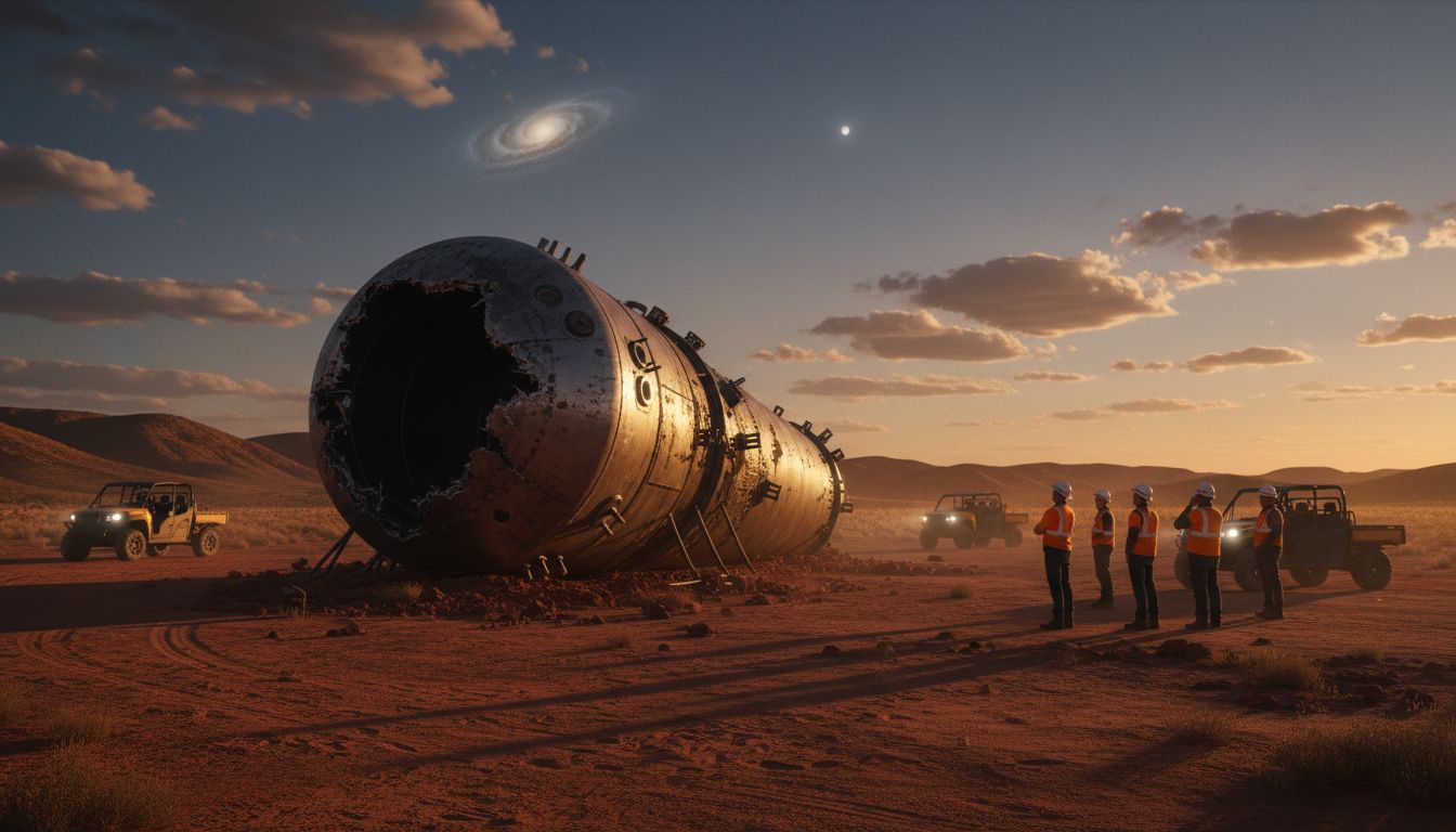 Large chunk of suspected space debris found in Australian desert